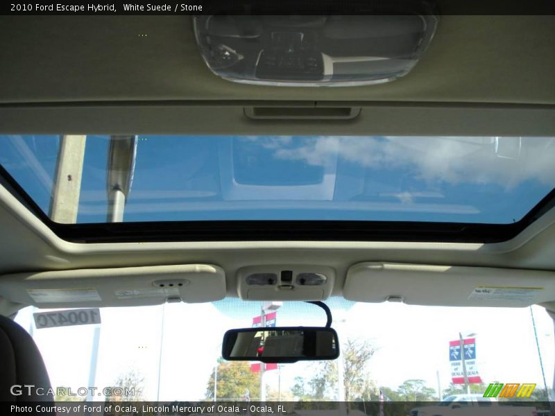 White Suede / Stone 2010 Ford Escape Hybrid