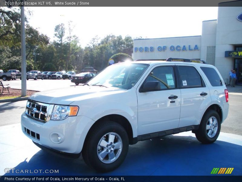 White Suede / Stone 2010 Ford Escape XLT V6