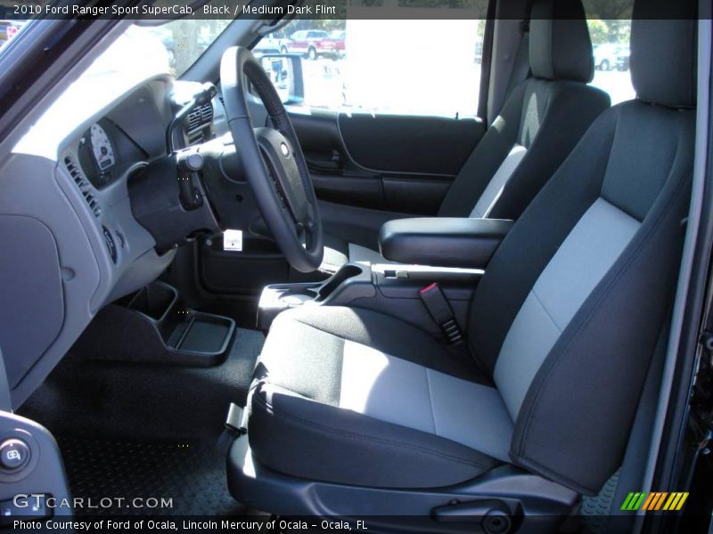 Black / Medium Dark Flint 2010 Ford Ranger Sport SuperCab