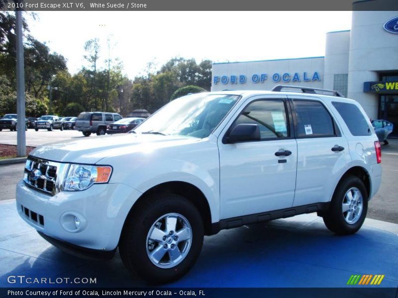 White Suede / Stone 2010 Ford Escape XLT V6
