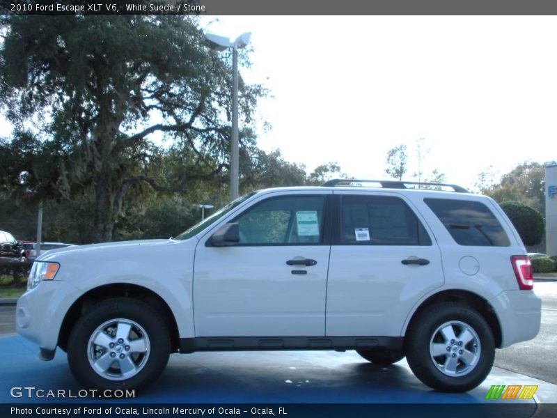 White Suede / Stone 2010 Ford Escape XLT V6