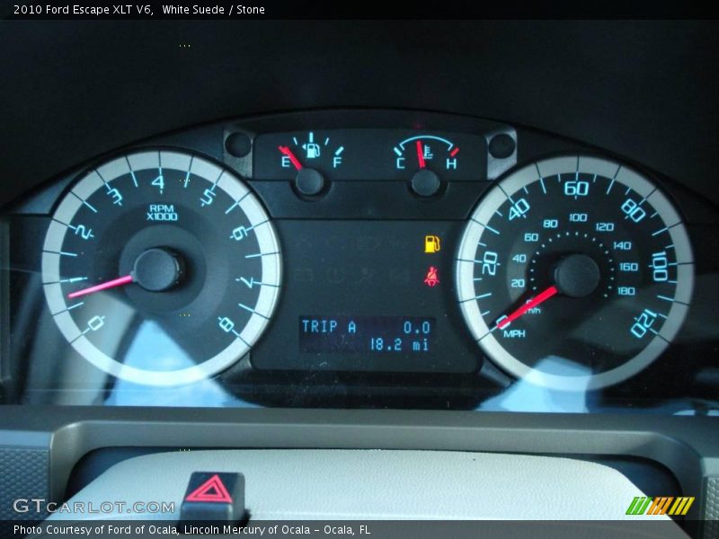 White Suede / Stone 2010 Ford Escape XLT V6
