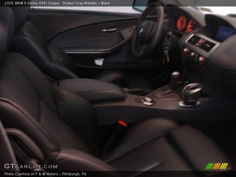 Stratus Grey Metallic / Black 2005 BMW 6 Series 645i Coupe