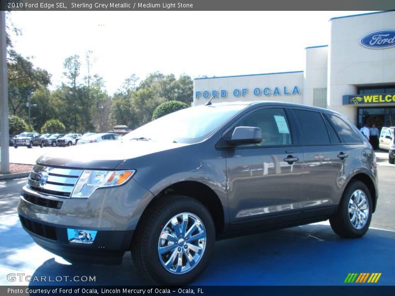 Sterling Grey Metallic / Medium Light Stone 2010 Ford Edge SEL