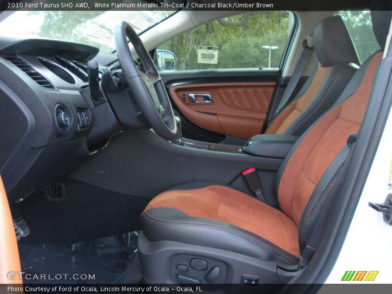 Front Seat of 2010 Taurus SHO AWD