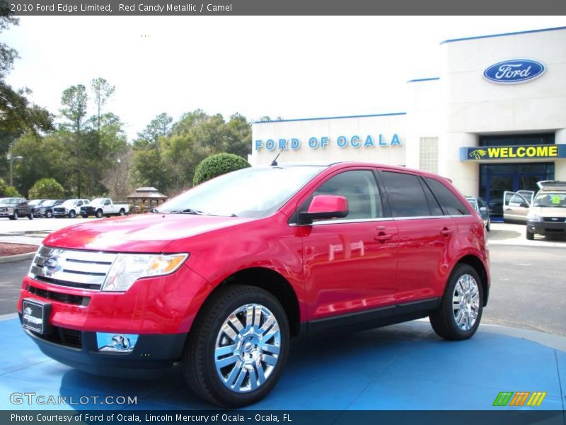 Red Candy Metallic / Camel 2010 Ford Edge Limited