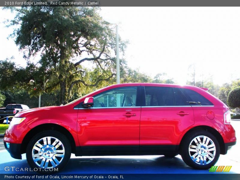 Red Candy Metallic / Camel 2010 Ford Edge Limited