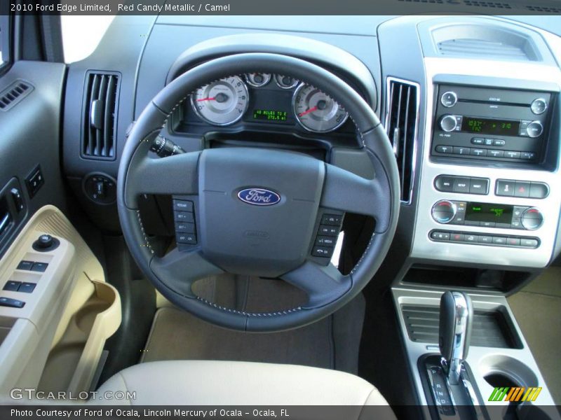 Red Candy Metallic / Camel 2010 Ford Edge Limited