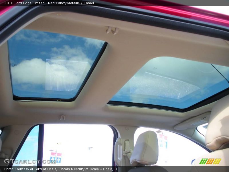 Red Candy Metallic / Camel 2010 Ford Edge Limited
