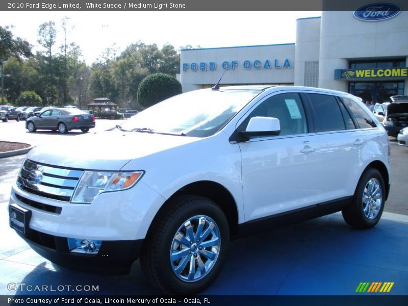 White Suede / Medium Light Stone 2010 Ford Edge Limited