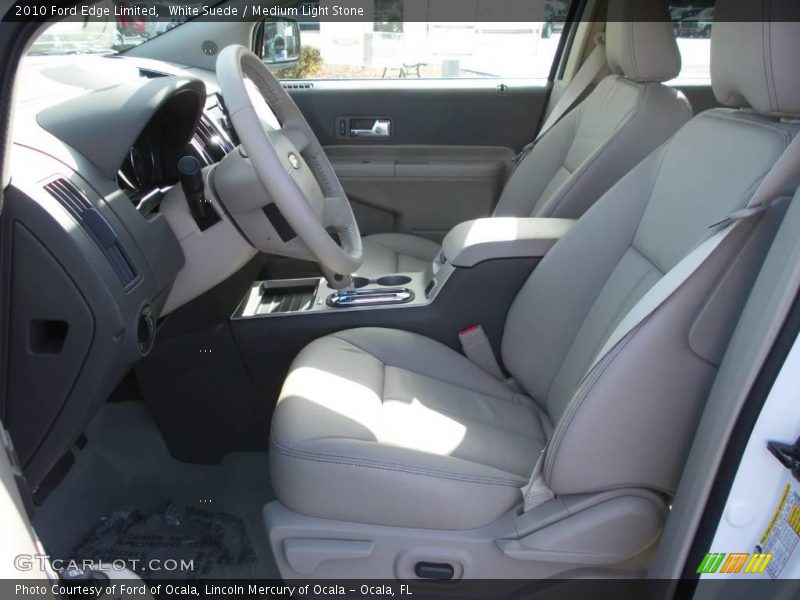 White Suede / Medium Light Stone 2010 Ford Edge Limited