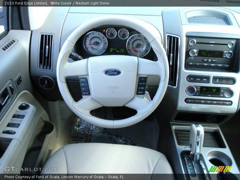 White Suede / Medium Light Stone 2010 Ford Edge Limited