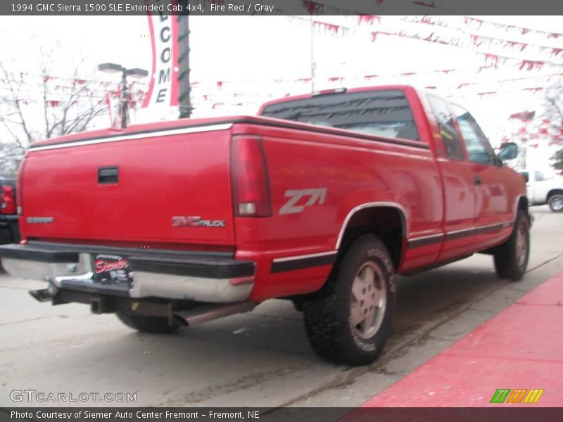 Fire Red / Gray 1994 GMC Sierra 1500 SLE Extended Cab 4x4