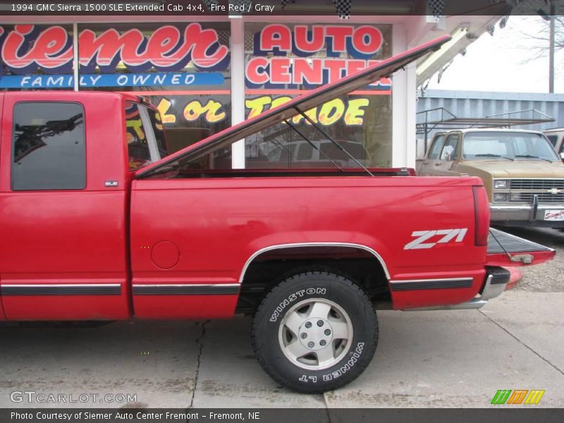 Fire Red / Gray 1994 GMC Sierra 1500 SLE Extended Cab 4x4