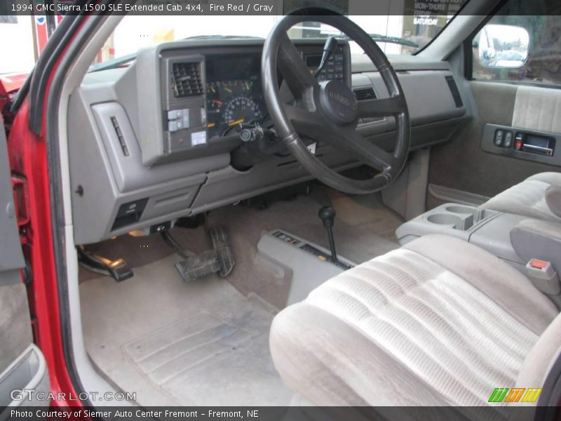 Fire Red / Gray 1994 GMC Sierra 1500 SLE Extended Cab 4x4