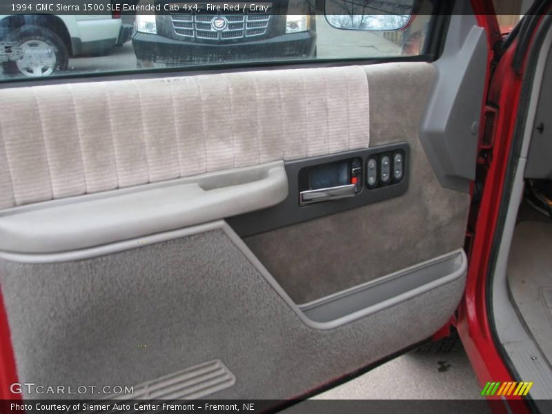 Fire Red / Gray 1994 GMC Sierra 1500 SLE Extended Cab 4x4