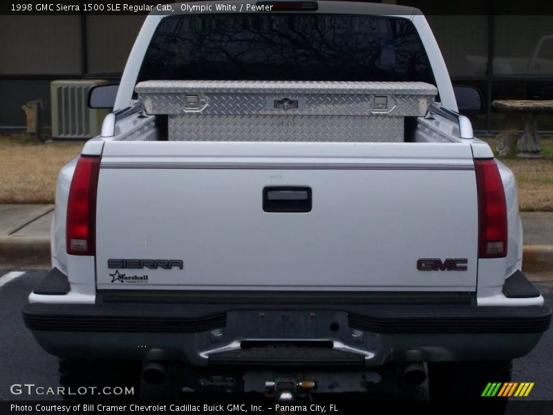 Olympic White / Pewter 1998 GMC Sierra 1500 SLE Regular Cab