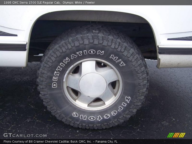 Olympic White / Pewter 1998 GMC Sierra 1500 SLE Regular Cab