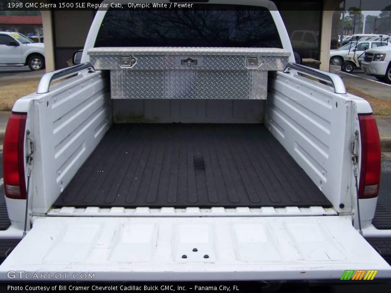 Olympic White / Pewter 1998 GMC Sierra 1500 SLE Regular Cab