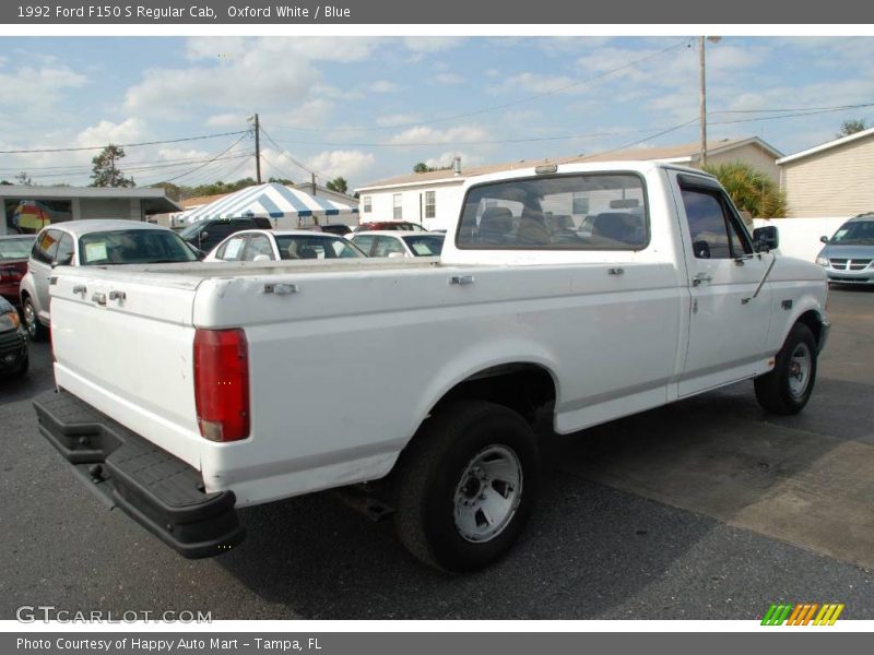 Oxford White / Blue 1992 Ford F150 S Regular Cab