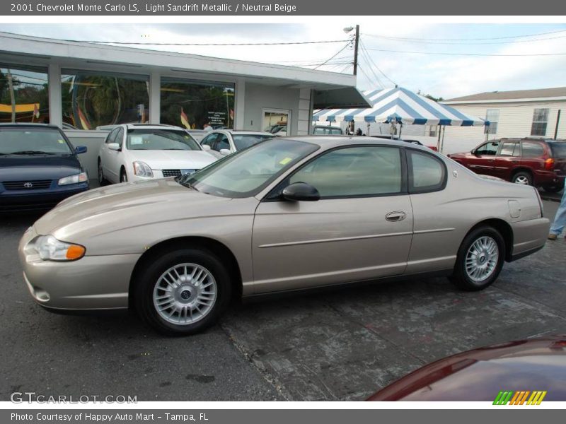 Light Sandrift Metallic / Neutral Beige 2001 Chevrolet Monte Carlo LS