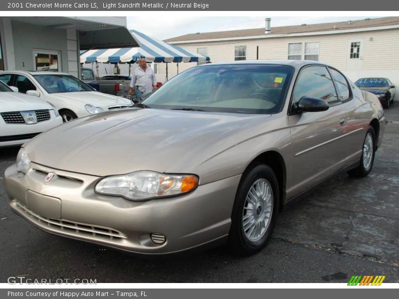 Light Sandrift Metallic / Neutral Beige 2001 Chevrolet Monte Carlo LS