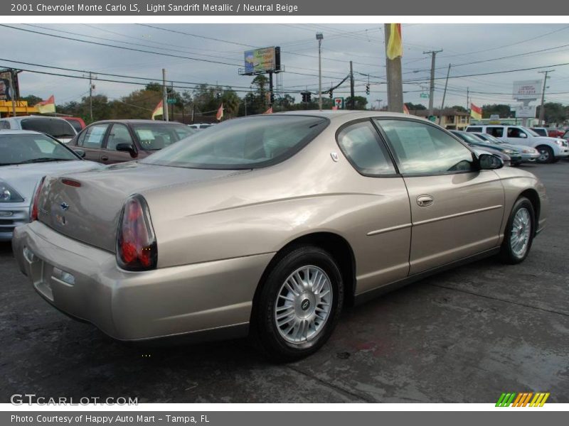 Light Sandrift Metallic / Neutral Beige 2001 Chevrolet Monte Carlo LS