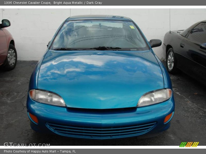 Bright Aqua Metallic / Dark Gray 1996 Chevrolet Cavalier Coupe