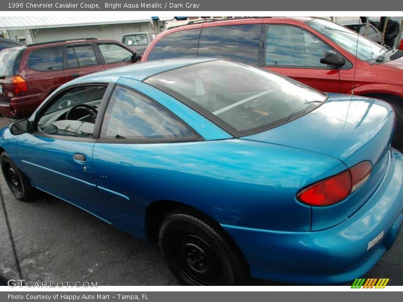 Bright Aqua Metallic / Dark Gray 1996 Chevrolet Cavalier Coupe