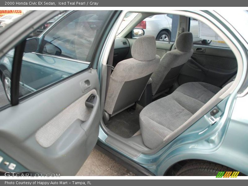 Iced Teal Pearl / Gray 2000 Honda Civic EX Sedan