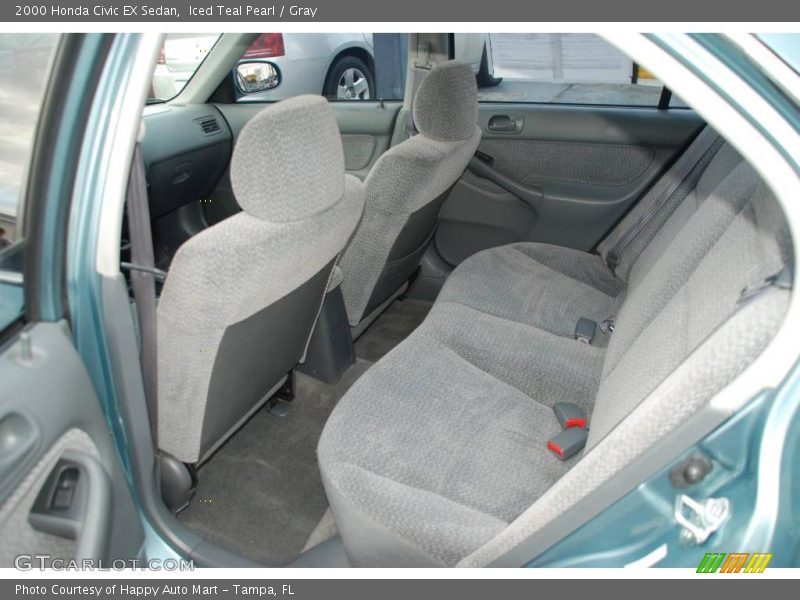 Iced Teal Pearl / Gray 2000 Honda Civic EX Sedan