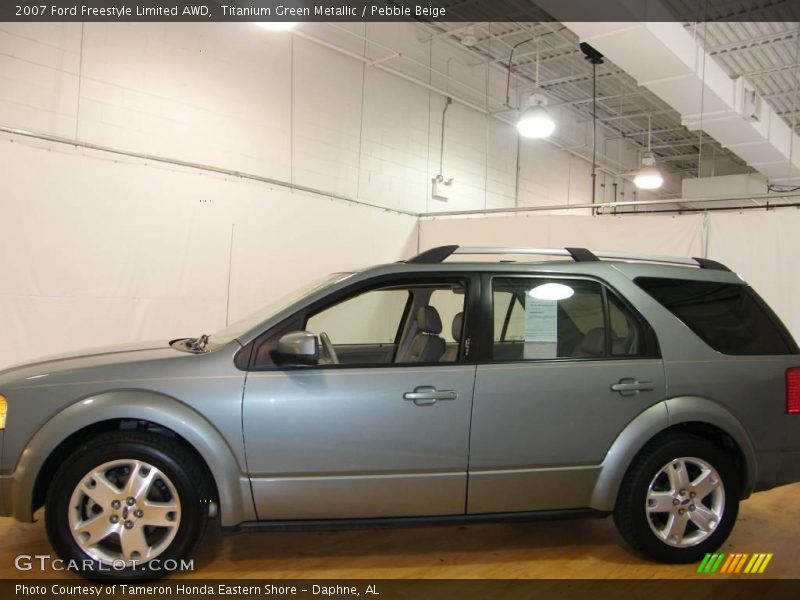 Titanium Green Metallic / Pebble Beige 2007 Ford Freestyle Limited AWD