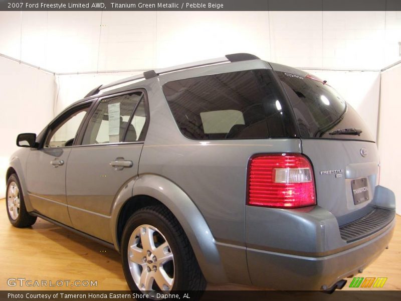 Titanium Green Metallic / Pebble Beige 2007 Ford Freestyle Limited AWD
