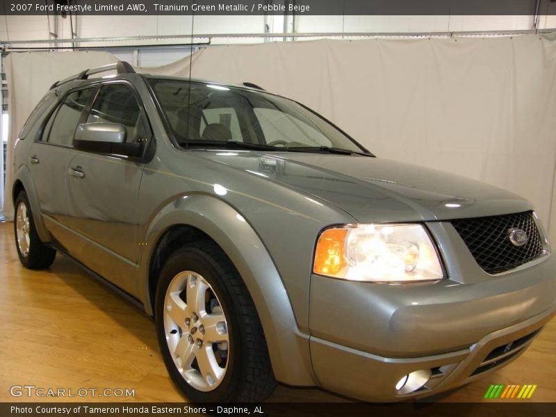 Titanium Green Metallic / Pebble Beige 2007 Ford Freestyle Limited AWD
