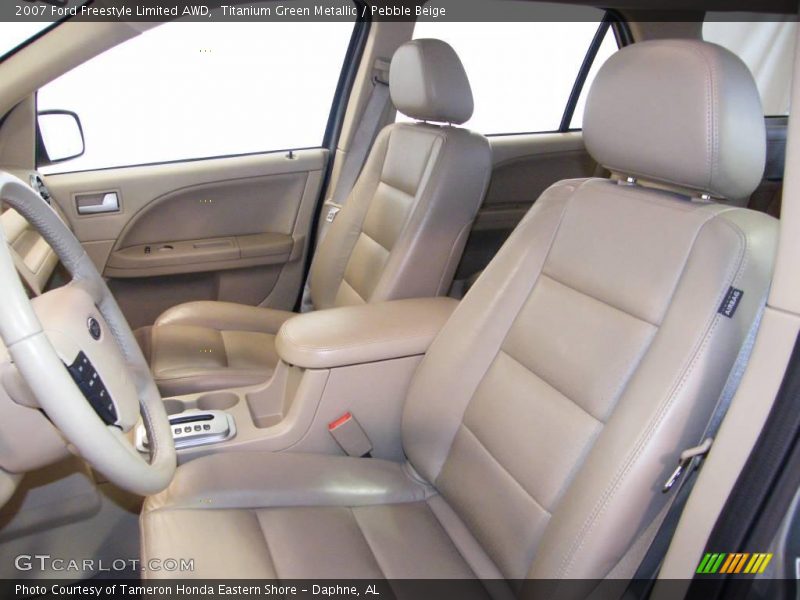 Titanium Green Metallic / Pebble Beige 2007 Ford Freestyle Limited AWD