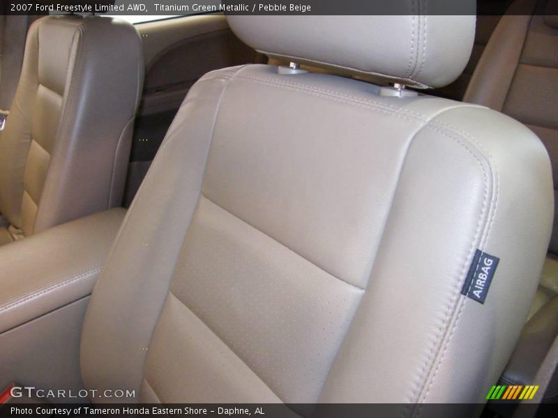 Titanium Green Metallic / Pebble Beige 2007 Ford Freestyle Limited AWD