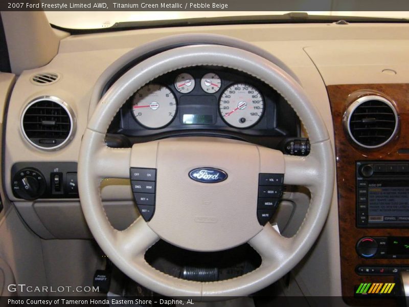 Titanium Green Metallic / Pebble Beige 2007 Ford Freestyle Limited AWD