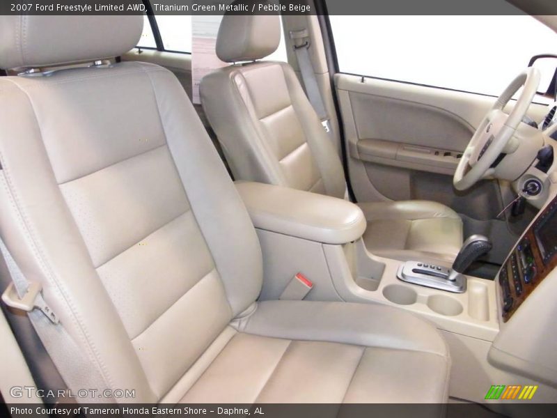 Titanium Green Metallic / Pebble Beige 2007 Ford Freestyle Limited AWD