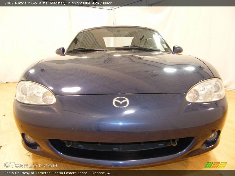 Midnight Blue Mica / Black 2002 Mazda MX-5 Miata Roadster