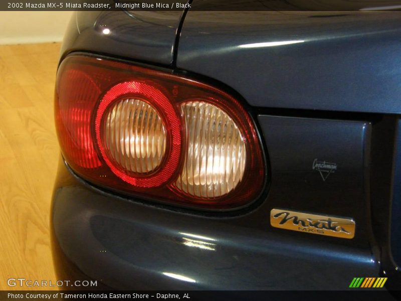 Midnight Blue Mica / Black 2002 Mazda MX-5 Miata Roadster