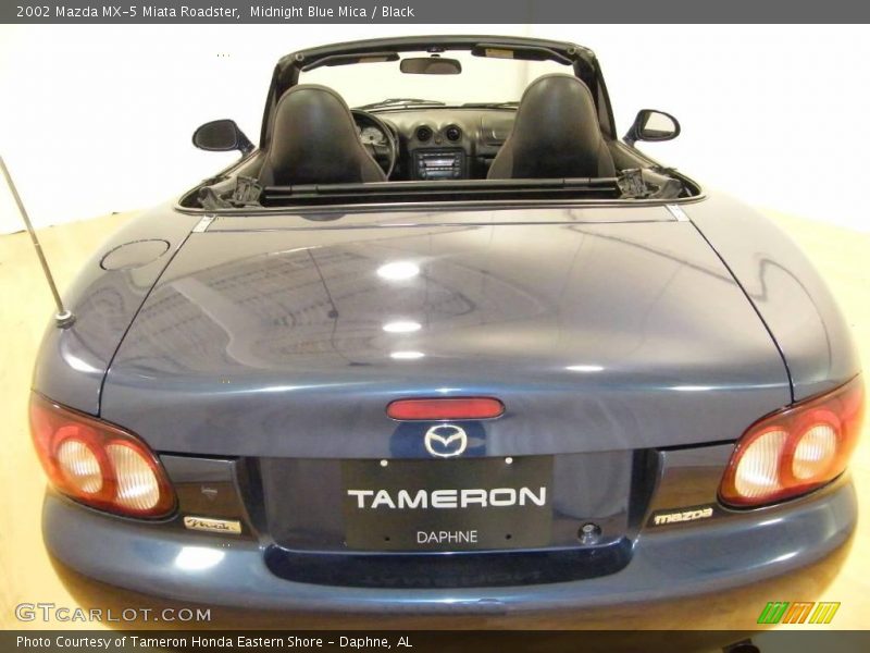 Midnight Blue Mica / Black 2002 Mazda MX-5 Miata Roadster