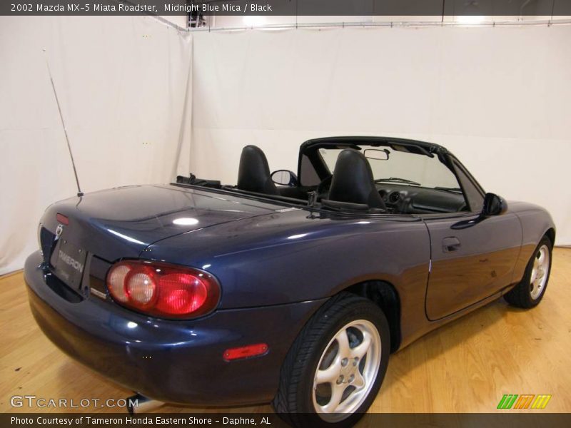 Midnight Blue Mica / Black 2002 Mazda MX-5 Miata Roadster