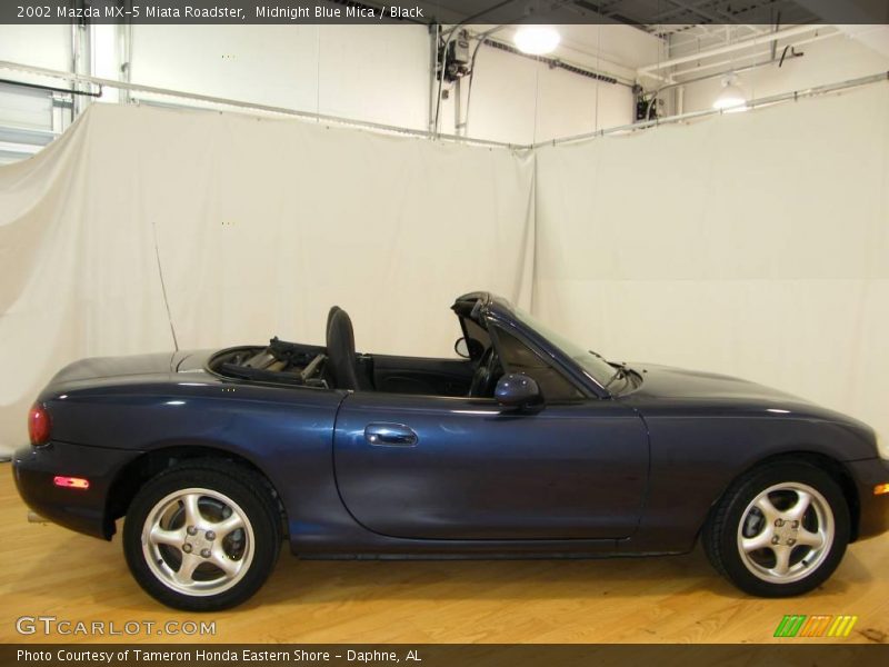 Midnight Blue Mica / Black 2002 Mazda MX-5 Miata Roadster