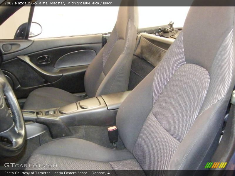 Midnight Blue Mica / Black 2002 Mazda MX-5 Miata Roadster