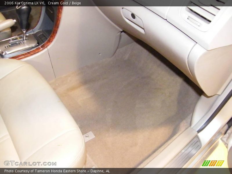 Cream Gold / Beige 2006 Kia Optima LX V6