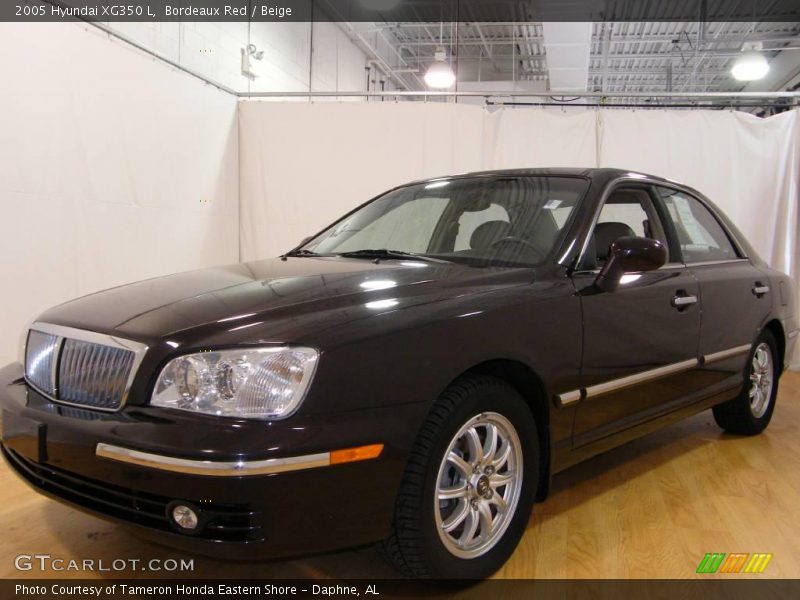 Bordeaux Red / Beige 2005 Hyundai XG350 L