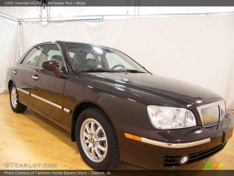 Bordeaux Red / Beige 2005 Hyundai XG350 L