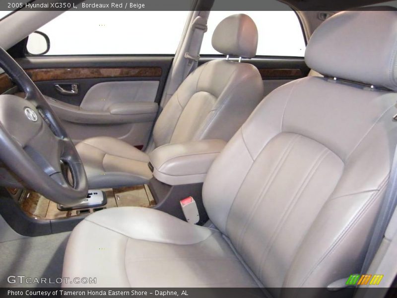 Bordeaux Red / Beige 2005 Hyundai XG350 L