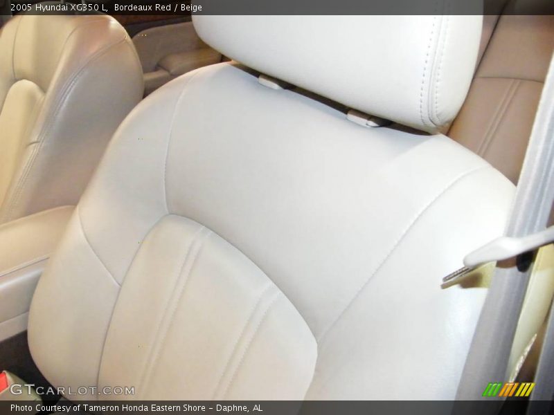 Bordeaux Red / Beige 2005 Hyundai XG350 L