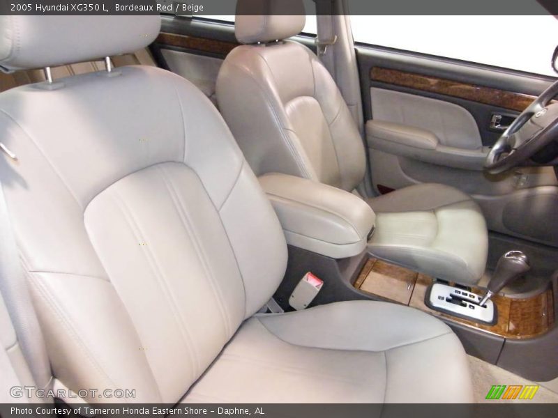 Bordeaux Red / Beige 2005 Hyundai XG350 L